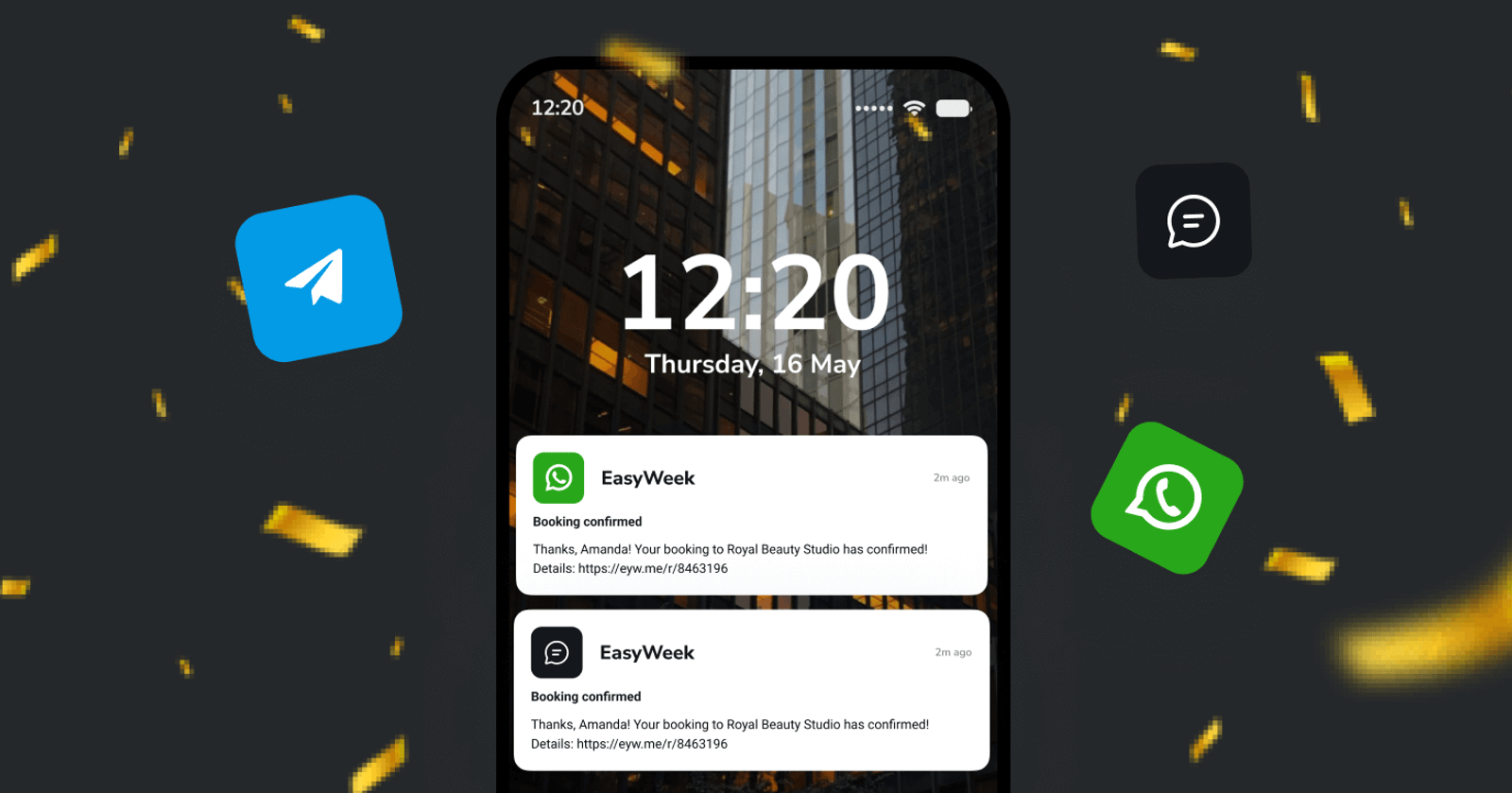 ✨ Atualização de lembretes e notificações!